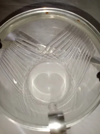 Cubeta Hielo Cristal y Metal