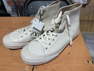 Botines ZARA Beige/Blanco