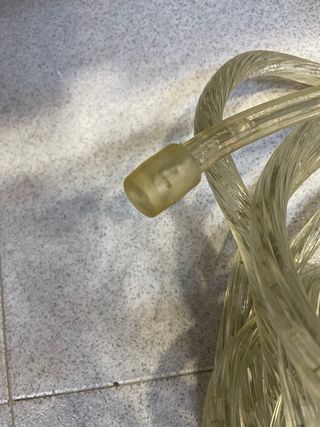 Cuerda de luces transparente intermitente