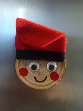 Tió Nadal / Caga Tió / iman nevera hecho mano