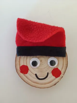 Tió Nadal / Caga Tió / iman nevera hecho mano