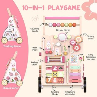 NUEVO! Andador de madera para bebés con ruedas