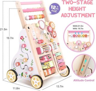 NUEVO! Andador de madera para bebés con ruedas