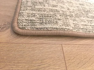 Alfombra rectangular gris