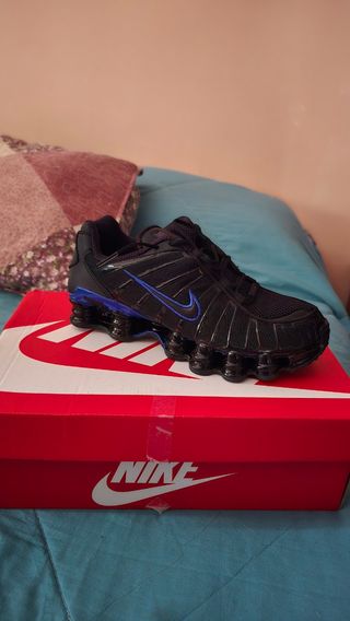 Nike Shox Negro/Azul originales