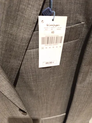 Traje de caballero gris de la marca el corte inglé