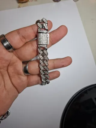 Pulsera Acero con Incrustaciones