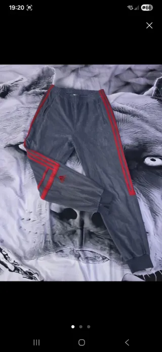 Pantalón chándal Adidas Challenger Gris/Rojo