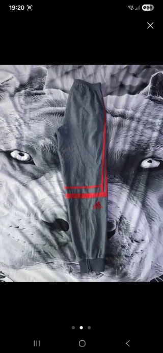 Pantalón chándal Adidas Challenger Gris/Rojo