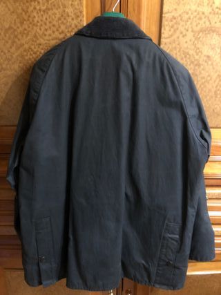 Chaqueta Barbour Hombre Azul Forro Marrón