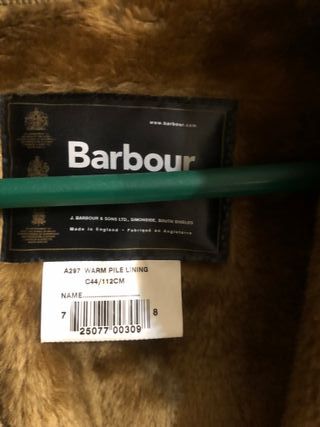 Chaqueta Barbour Hombre Azul Forro Marrón