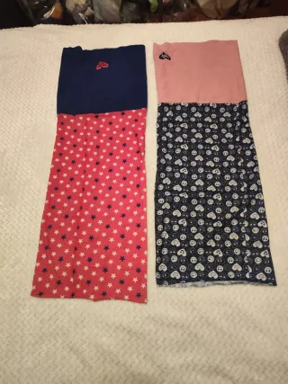 2 Bragas cuello niña estrellas y caras