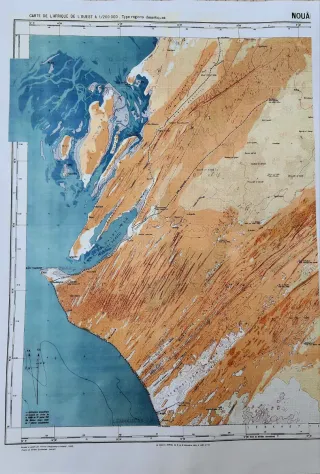 Mapas Mauritania Costa escala 1/200.000 impreso