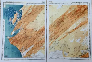 Mapas Mauritania Costa escala 1/200.000 impreso
