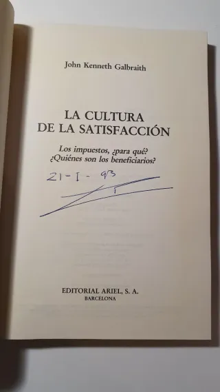 La cultura de la satisfacción