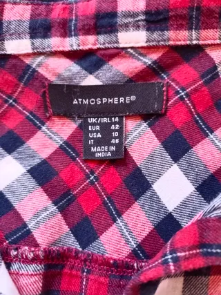 Camisa cuadros Atmosphere mujer talla 42