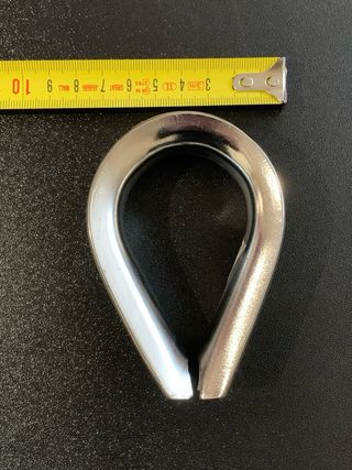 Guardacabos Inox 316 para cable 20mm