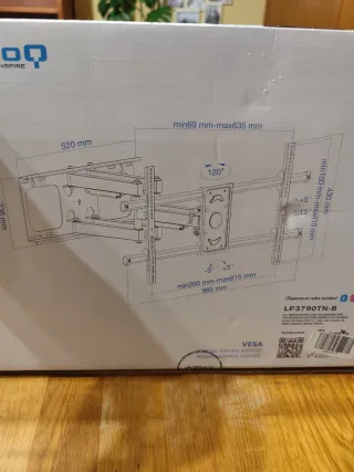 Soporte TV TooQ 43-90 hasta 75kg