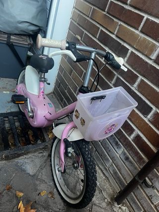 Bicicleta niña Decathlon rosa