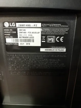 LG 28MT49S-PZ Smart TV 28 Negro