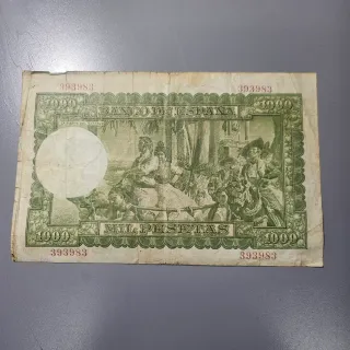 Billete 1000 Pesetas 1951 Sorolla Banco de España