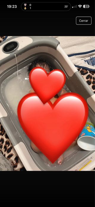 Bañera para bebé plegable