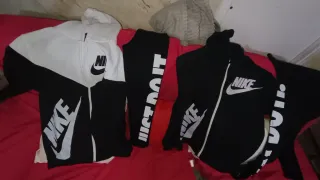 Conjunto Chándal Nike Negro y Blanco