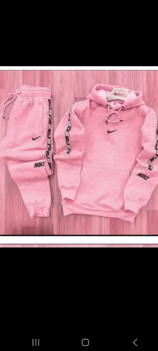 Conjunto Chándal Nike Negro y Blanco