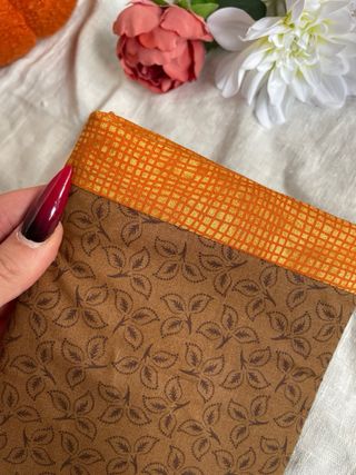 funda ebook 6” hecha a mano estampado de otoño