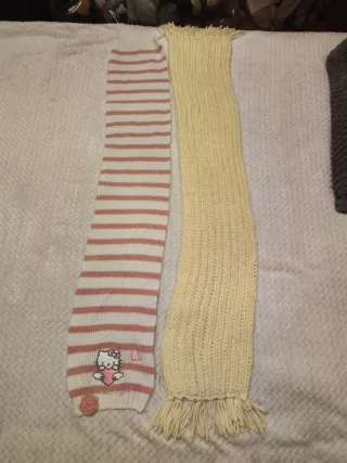 2 bufandas de niña