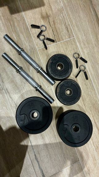 Mancuernas con discos