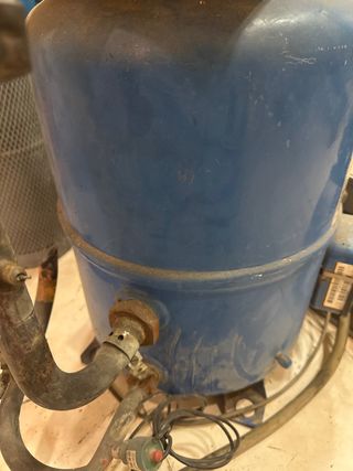 Compresor de aire azul