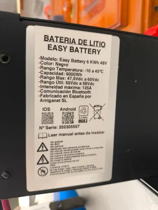 Inversor Voltronic y 2 Baterías Litio