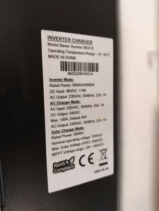 Inversor Voltronic y 2 Baterías Litio