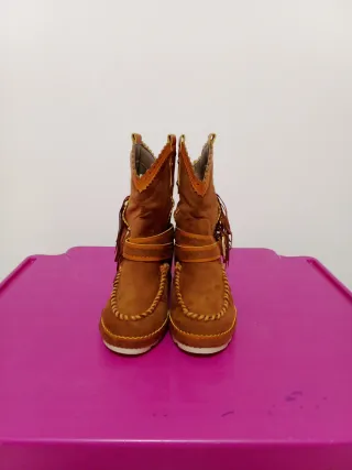 Stivaletti bimba Fersini cuoio zeppa interna