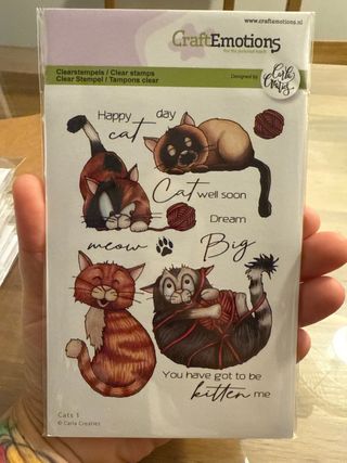 Sellos de goma CraftEmotions gatos