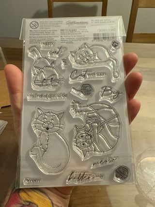 Sellos de goma CraftEmotions gatos