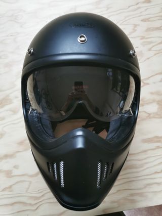 CASCO SHOEI EX-ZERO NEGRO MATE TIPO VINTAGE RETRO