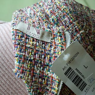 Top Tweed Multicolor Talla L Nuevo