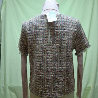 Top Tweed Multicolor Talla L Nuevo