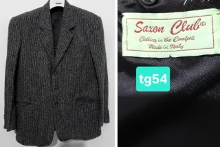 Giacca Saxon Italy Club tg 54It grigio scuro