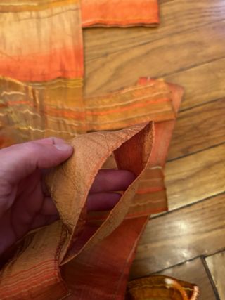 Set 4 tende misto seta fatte a mano