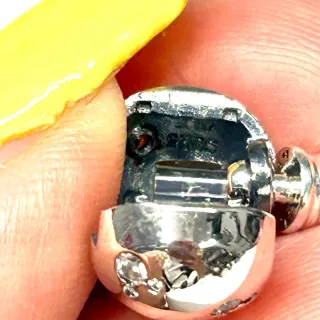 Pulsera Serpiente Mickey Brillantes Plata