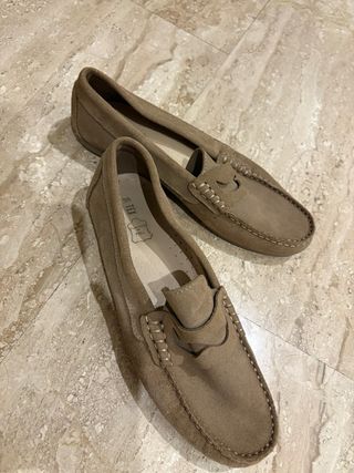 Mocassini in pelle scamosciata taglia 38