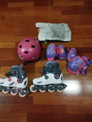 Patines Oxelo Talla 30-32 + Protecciones