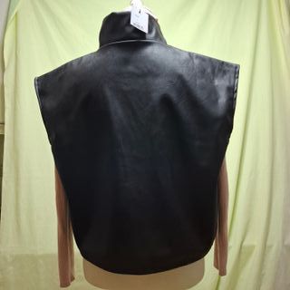 Chaleco efecto piel ARMONIAS negro Talla L