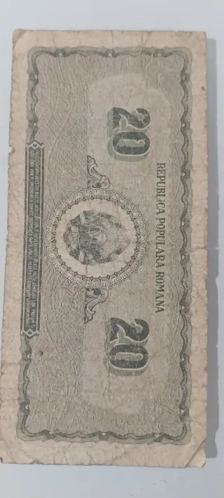 Billetes Rumanía 20 Lei y 5 Lei