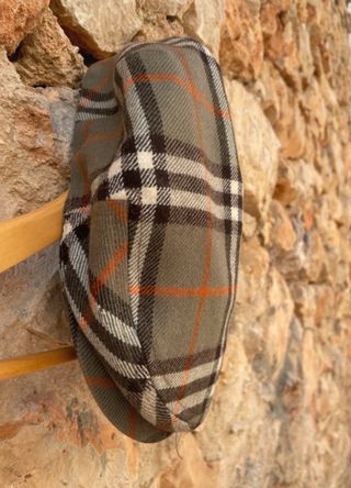 Gorra plana Burberry Nova check lana