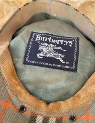 Gorra plana Burberry Nova check lana