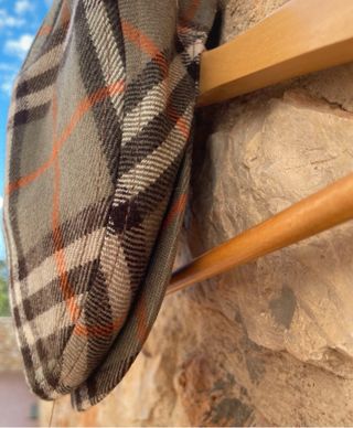 Gorra plana Burberry Nova check lana